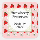 Recherche de conserves autocollants Fraises