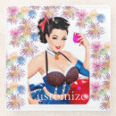 Recherche de pin up dessous de verres Fête