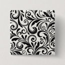 Recherche de motif noir et blanc badges Classique