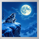 Recherche de loup neige posters Nuit