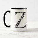 Recherche de monogramme z tasses Typographie