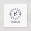 Recherche de monogrammes faits sur commande cartes visite Minimaliste