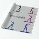 Recherche de la gymnastique de fille papier cadeau Poutre