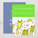 Recherche de grenouilles mignonnes invitations Animaux