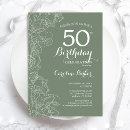 Recherche de sage femme invitations Vert sauge