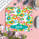 Recherche de fleur orange tapis souris Motif