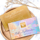 Recherche de monogramme abstrait cartes visite Chic