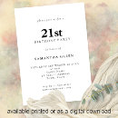 Recherche de 21ans anniversaire invitations Typographie