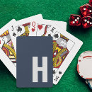 Recherche de initiales jeux de cartes Monogramme