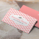 Recherche de chevron rose cartes visite Simple
