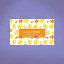 Recherche de fleurs oranges cartes visite Chic