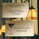 Recherche de bartender cartes visite Professionnel