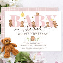Recherche de ourson baby shower invitations Ballon