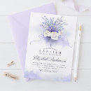 Recherche de lilas baptême invitations Violet