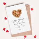 Recherche de pizza mignonne invitations Pour elle