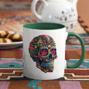 Recherche de calaveras tasses Dia de los muertos