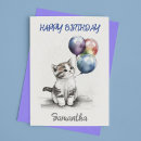 Recherche de chatons vœux cartes D'anniversaire