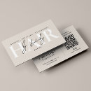 Recherche de couleurs neutres cartes visite Coiffeur