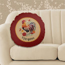Recherche de coq rouge coussins Volaille