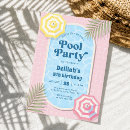 Recherche de palm springs invitations Eau de piscine tendance