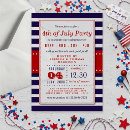 Recherche de carte de partie du 4 juillet invitations Invités