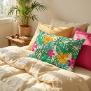 Recherche de feuille tropicale coussins Hibiscus