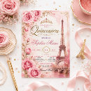 Recherche de tour eiffel invitations Quinceanera