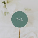 Recherche de initiales mariage autocollants Simple