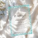 Recherche de vert menthe invitations Pailleté