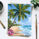 Recherche de peinture de palmier cartes postales Vacances