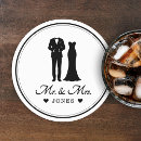 Recherche de mr mrs dessous de verres Noir et blanc