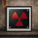 Recherche de symbole radioactif posters Dangereux