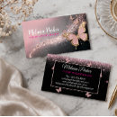 Recherche de papillons artistiques cartes visite Salon de beauté