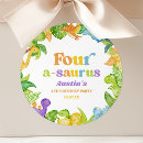 Recherche de dinosaure vert autocollants Anniversaire