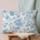 Recherche de bleu floral coussins Blanc