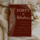 Recherche de 40ans anniversaire invitations Vintage
