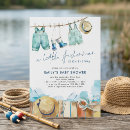 Recherche de corde linge invitations Bébé garçon