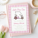 Recherche de golf baby shower invitations Minimaliste