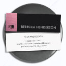 Recherche de cuir blanc cartes visite Monogramme