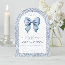 Recherche de motif floral invitations Bleu et blanc