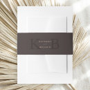 Recherche de monogramme bandeaux de faire part Minimaliste