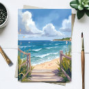 Recherche de aquarelle de plage cartes postales Été
