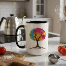 Recherche de arbre abstrait tasses Arc en ciel