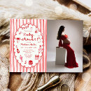 Recherche de rouge de cerise invitations Dessiné à la main