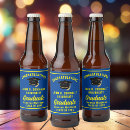 Recherche de bleu et jaune bière étiquettes Moderne