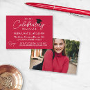 Recherche de rouge cramoisi invitations Simple