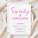 Recherche de soixante dixième anniversaire invitations Pour elle