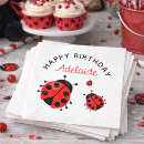 Recherche de d anniversaire de coccinelle serviettes Invités