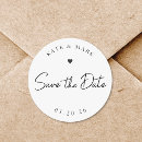 Recherche de save the date autocollants Calligraphie