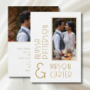 Recherche de blanc 11x16 invitations Contemporain